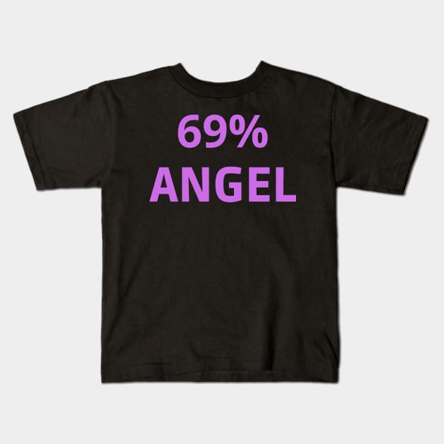 69% angel Kids T-Shirt by mdr design